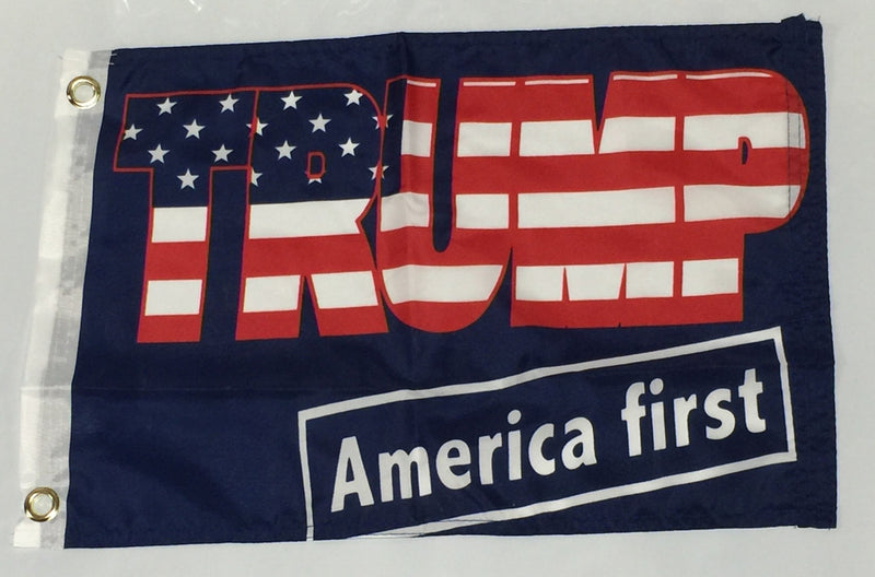 Trump America First - 12''X18'' Single Sided Flag