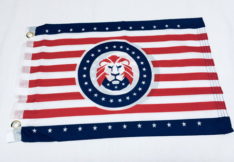 USA Trump Lion M A G A Double Sided Flag- 12''x18''  Rough Tex®