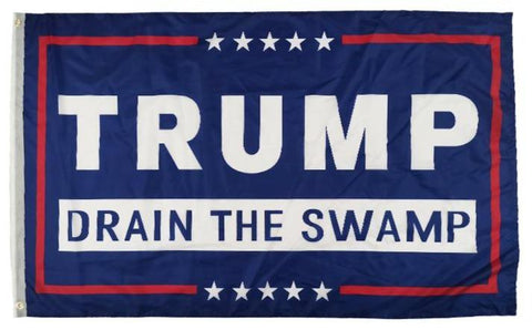 Trump Drain The Swamp 3'X5' Flag Rough Tex® 100D