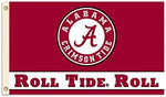 University of Alabama Alabama Crimson Tide Roll Tide Roll 3'x5' Officially Licensed Premium Heavy Duty Polyester Flag