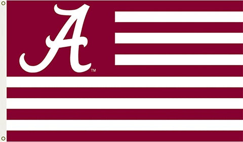 University of Alabama Alabama Crimson Tide Stars and Stripes 3'x5' Officially Licensed Premium Heavy Duty Polyester Flag