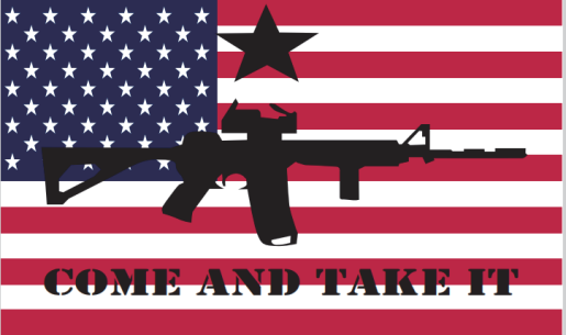 America Come & Take It 3'X5' Flag ROUGH TEX® 100D