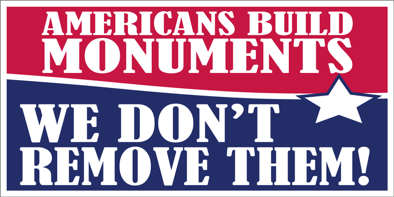 Americans Build Monuments - Bumper Sticker