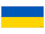Ukraine Official Flag Bumper Sticker Made in USA