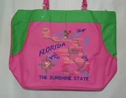 KEY WEST CONCH REPUBLIC BEACH BAGS (CHOICE OF KEY WEST BIKINI & PALM, TROPICAL DRINK FIESTA & SEA SHELLS, BLACK PIRATE, CONCH REPUBLIC FLAG BAG & THE STATE OF FLORIDA OFFICIAL BEACH BAGS)