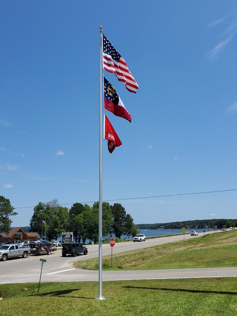 Lake Oconee Georgia Flag Pole Installation Services