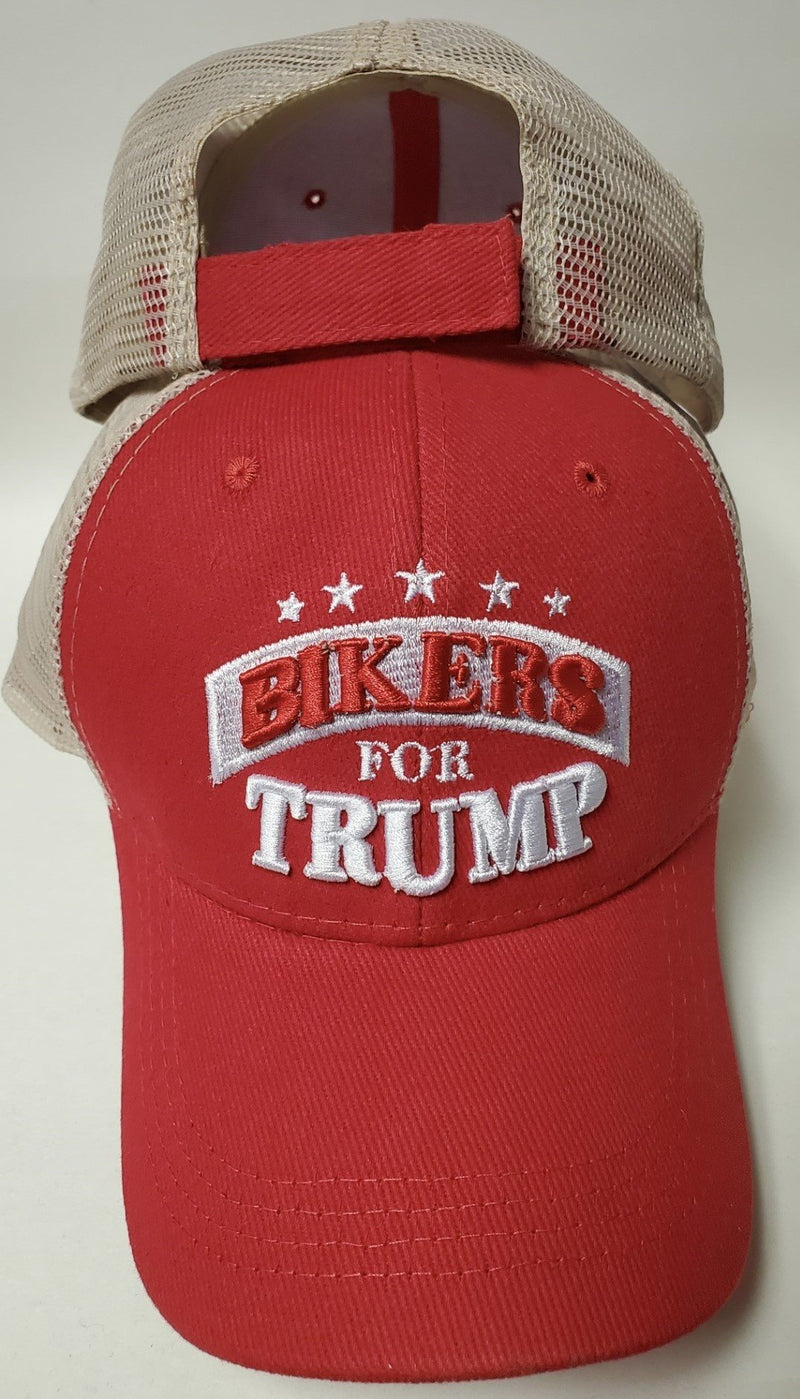 Bikers For Trump Red Mesh Cap