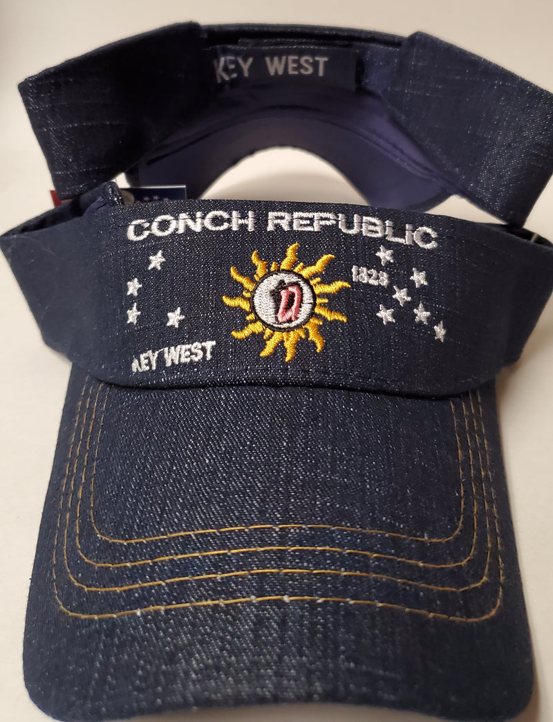 CONCH REPUBLIC  BLUE JEAN VISOR