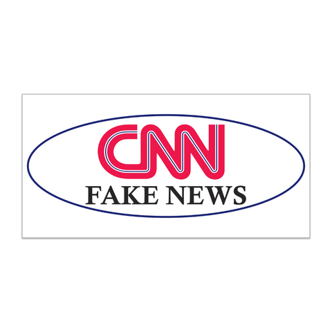 CNN FAKE NEWS BUMPER STICKER PACK OF 50 WHOLESALE FULL COLOR