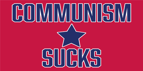 COMMUNISM SUCKS OFFICIAL BUMPER STICKER PACK OF 50 WHOLESALE FULL COLOR