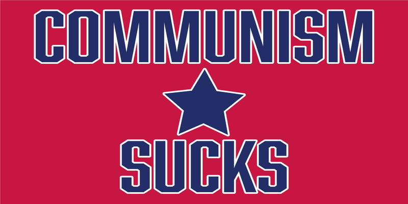 COMMUNISM SUCKS OFFICIAL BUMPER STICKER PACK OF 50 WHOLESALE FULL COLOR