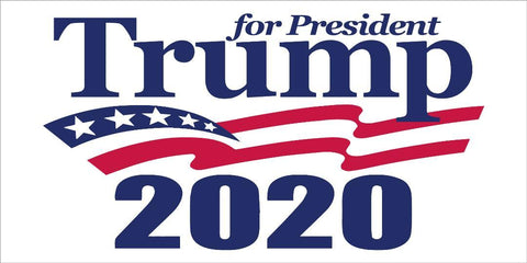 Trump for President 2020 White Official Bumper Sticker