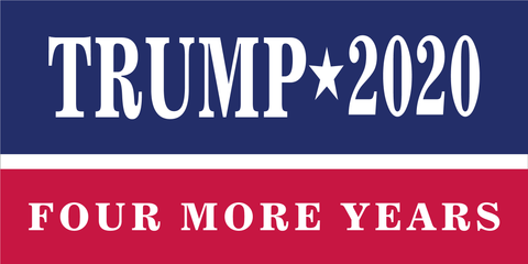 Trump Four More Years 2020 Official Bumper Sticker Made In USA