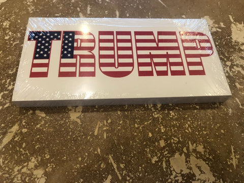 TRUMP ALL AMERICAN FLAG BUMPER STICKERS PACK OF 50