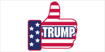 TRUMP THUMBS UP PRO TRUMP OFFICIAL BUMPER STICKER PACK OF 50 WHOLESALE FULL COLOR