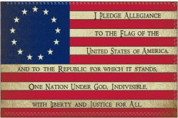 Betsy Ross (Pledge) 3'X5' Flag ROUGH TEX® 100D