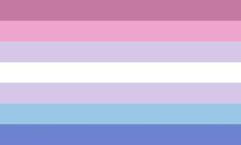 Bigender Pride 12''X18'' Flag With Grommets Rough Tex® 100D