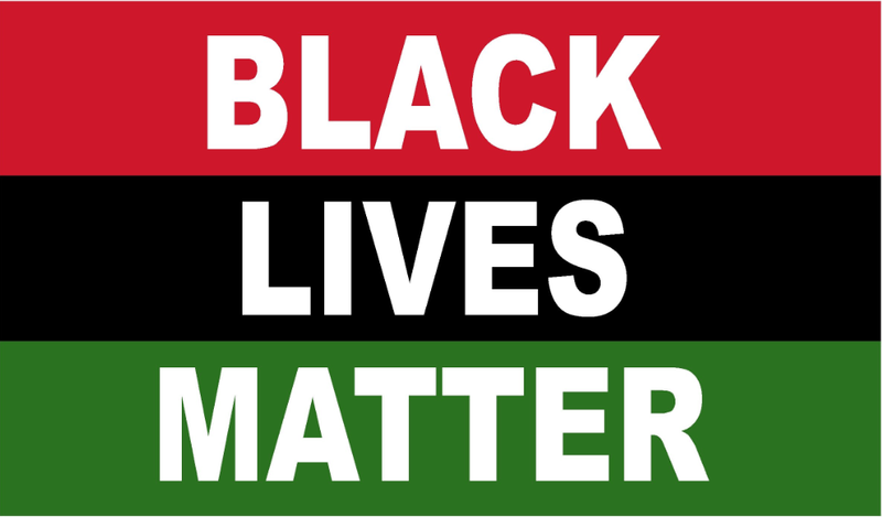 Black Lives Matter (Tri Color) 3'X5' Flag ROUGH TEX® 68D DBL Sided