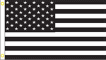 USA (Black & White) 3'X5' Flag Rough Tex® 100D