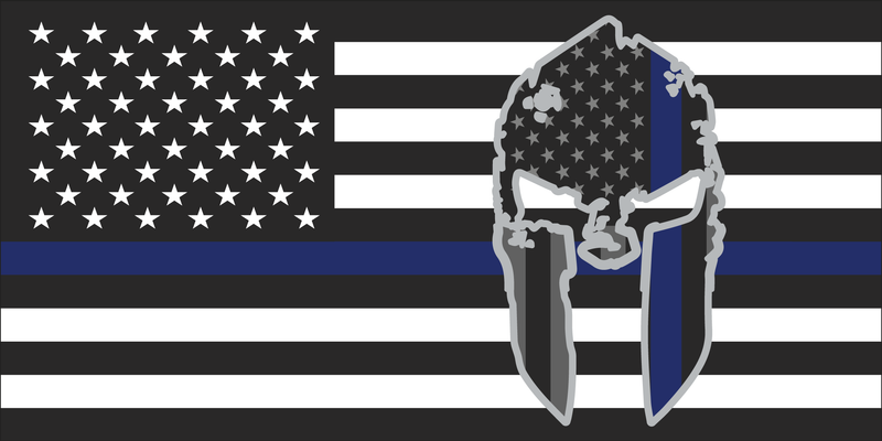 Blue Line Punisher - Bumper Sticker