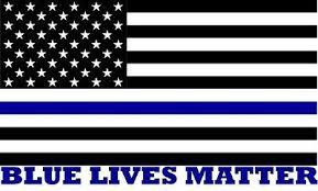 Blue Lives Matter (US Police) 3'X5' Flag Rough Tex® 100D