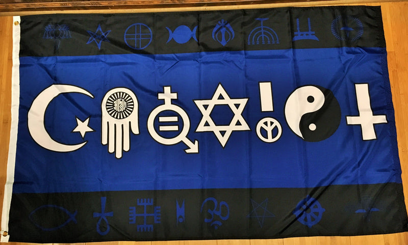 COEXIST Blue 3'X5' Flag Rough Tex® 100D