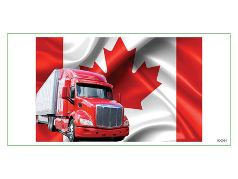 Canadian Trucker Canada Truck Bumper Sticker Made in USA