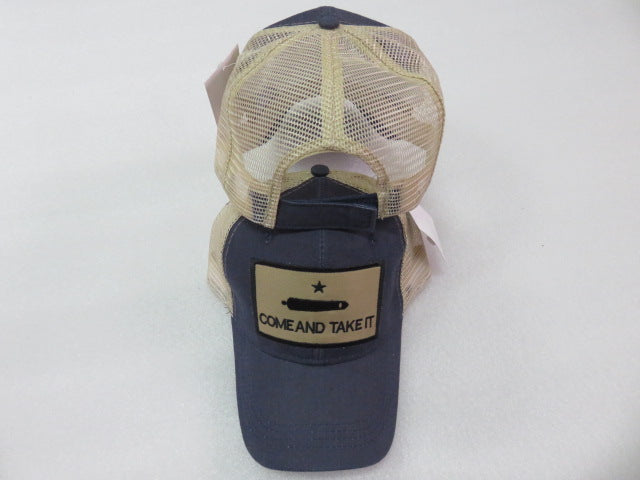 Come and Take It Gonzales Blue Denim Mesh Back Cap