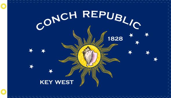 Conch Republic 2'x3' Flag ROUGH TEX® 68D DBL Sided