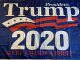 President Trump 2020 Keep America First KAF 3'X5' Flag- Rough Tex 100D