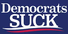 Democrats Suck 3'X5' Flag ROUGH TEX® 100D