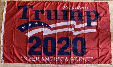 President Trump 2020 KAG Keep America Great Red Rough Tex® 100D 3'X5' Flag