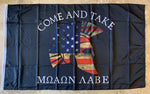 Come & Take It Molon Labe Black Flag 100D Rough Tex ® 3x5