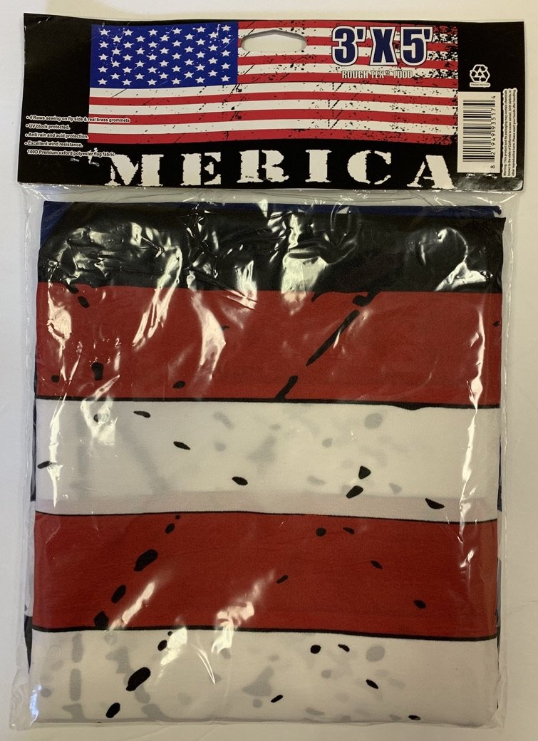 'Merica USA Black 3'X5' Flag ROUGH TEX® 100D