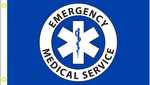 EMS Official 3'X5' Flag ROUGH TEX® 68D DBL Sided