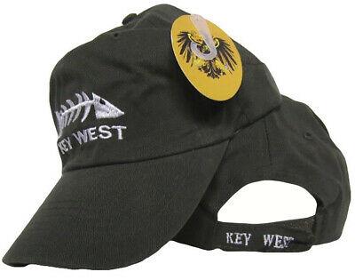 Key West Fishbones Dark Olive Green - Cap