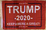 TRUMP 2020 KAG KEEP AMERICA GREAT RED DOUBLE SIDED  2'X3' Rough Tex® 100D Nylon