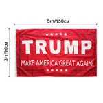 TRUMP MAGA Red IV Campaign Double Sided Flag 3'X5' feet Rough Tex ® 68D NYLON