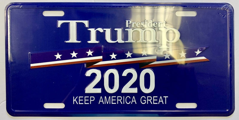 President Trump 2020 KAG Keep America Great Aluminum Embossed License Plate