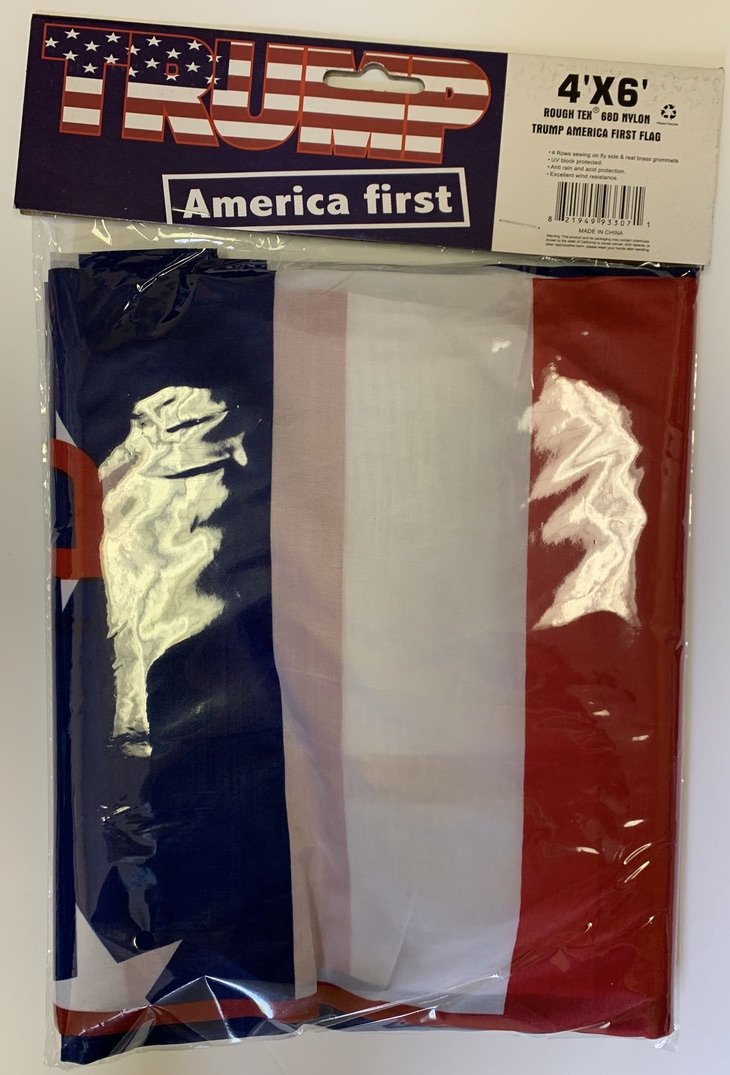 Trump America First Rough Tex® 68D Nylon 4'X6' Flag