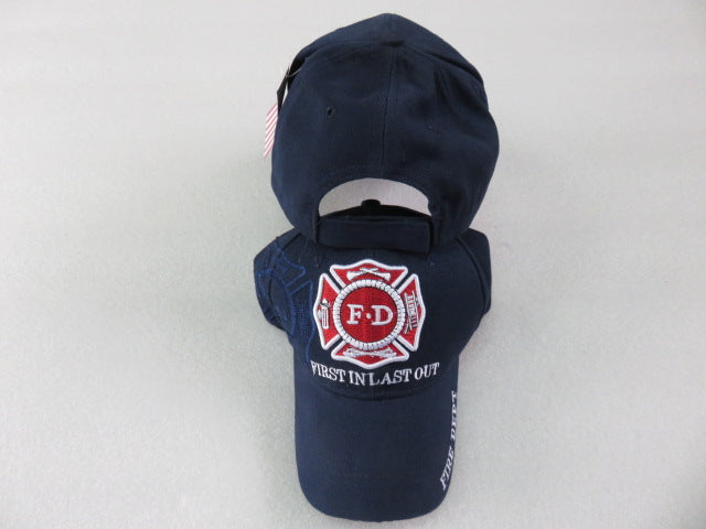 Fire Department Maltese Cross Navy Blue Cap