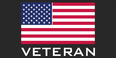 USA VETERAN BUMPER STICKER