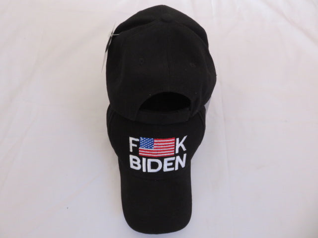 Fuck Biden USA Flag Black Mesh Black Cap FJB