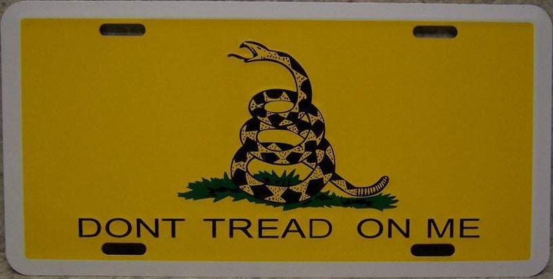 Gadsden Embossed License Plate