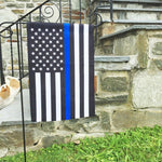 US Police Memorial Blue Line USA Garden Flag American USA