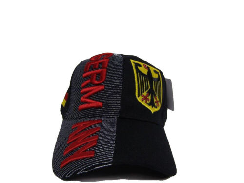 Germany Black Embroidered Cap