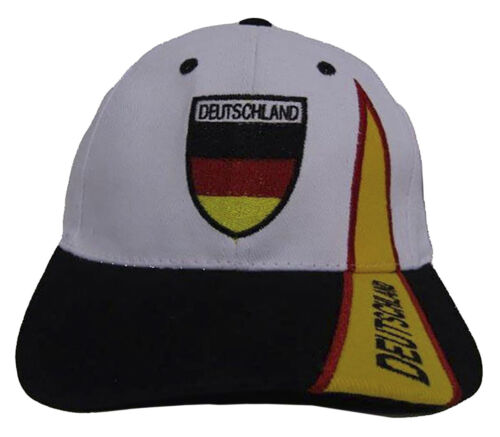 Germany White Embroidered Cap