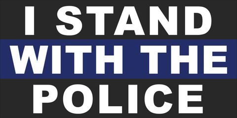 I Stand With The Police Bumper Sticker