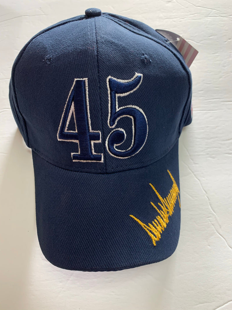 Trump 45 Signature (NAVY) Cap