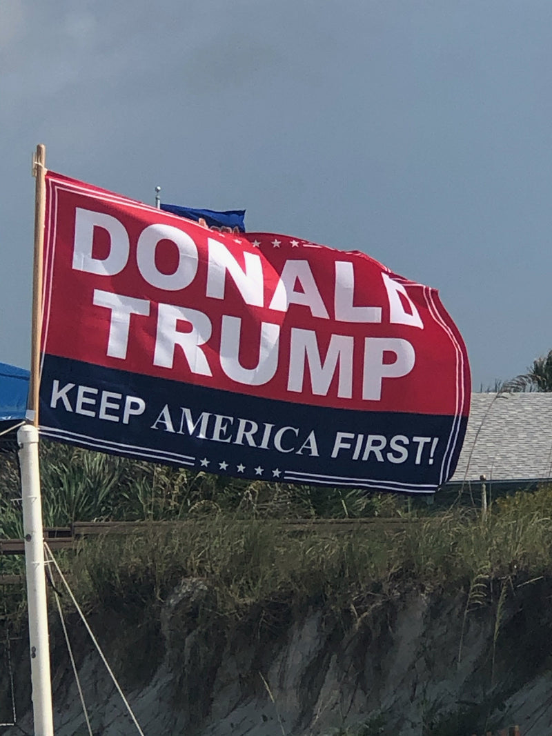 Donald Trump Keep America First KAF Red & Blue  2'X3' Flag Rough Tex® 100D